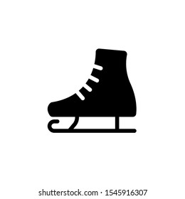 simplified illustration of an ice skate to be used as a symbol or sign