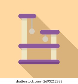 Vereinfachte Illustration der Wiege eines Newtons, die die Konzepte von Bewegung, Physik und Balance darstellt