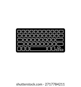 Vereinfachtes Tastatursymbol mit leeren Tasten
Schwarz-Weiß-Tastaturgrafik mit mehreren Zeilen mit leeren Tasten und einer langen Leertaste. Minimalistischer Stil.