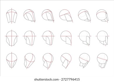 The Simplified Loomis Head from various angles