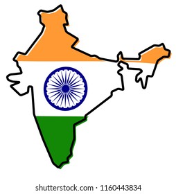 14,335 India country silhouette Images, Stock Photos & Vectors ...