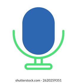 Vereinfachte Mikrofonanzeige: Eine saubere Grafik für Audio-Aufnahme und Kommunikation