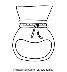 Simplified minimalist coffee maker illustration, capturing a modern and elegant design.