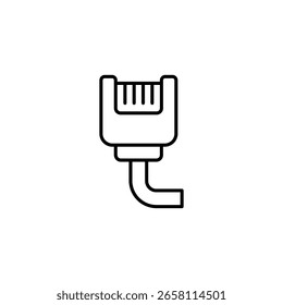Simplified Outline Illustration Of A Modern Computer Network Connector
