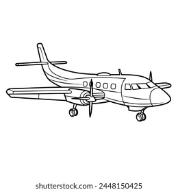Simplified outline of a small airplane icon, suitable for transportation or adventure concepts.