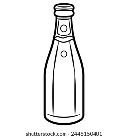 Simplified outline of a soda icon, ideal for refreshment or fast food concepts.