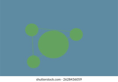 Simplified representation of people at a round table connected in a triangle