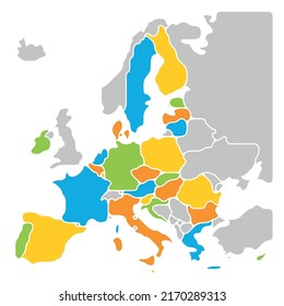 Simplified smooth map of EU