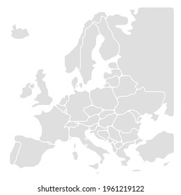 Mapa simplificado de Europa