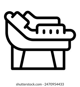 Simplified vector illustration icon of a sneaker in black and white, suitable for various design uses