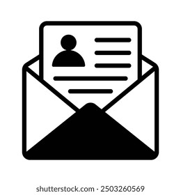 Simplify and enhance your job applications today with our cv mail vector icon