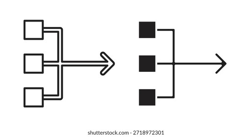 Icono de Simplificar. Símbolo, ilustración del logotipo. conjunto de iconos gráficos