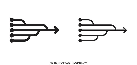 Simplify icons in outline and fill. vector illustration for ui.