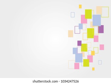 The simplify rectangle of geometric design to abstract background, Eps 10 vector