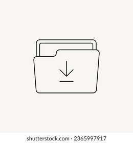 Simplify Your File Management with Our Download Folder Icon - Perfect for Efficient Data Retrieval, Saving Files, and Download Organization - Premium Icons for Seamless File Download and Storage