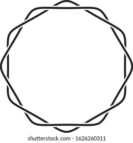 simplistic circular vector element abstract