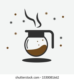 Simplistic Coffee Jug Vector Illustration