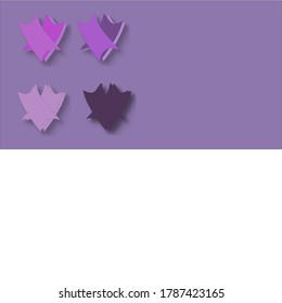 Simplistic design for logos of cancer survivors and veterans, vector illustration with negative space.