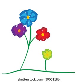 Simplistic flowers