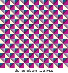 Simplistic geometric tiles seamless pattern.