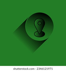 "Icono de mapa verde simplista para viajes o proyectos tecnológicos. Con un fondo verde fresco y un icono de mapa claro. Ideal para un toque profesional".