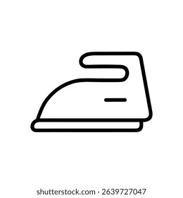 A simplistic iron for pressing clothes. Icon symbol illustration