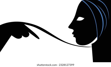 Simplistic Love: Cubism Minimalist Line Drawing of Affection