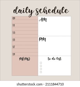 Simplistic Minimal Daily Planner Bullet Journal