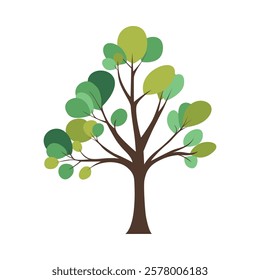 Simplistic And Minimalist Tree Illustration