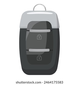 Simplistic and stylish modern black backpack vector illustration with zipper, flat design, and secure pockets, perfect for daily use, travel, and outdoor adventures