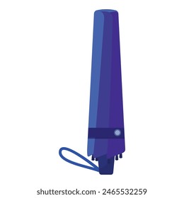 Simplistic vector graphic of a hair straightener in shades of blue with a minimalist design