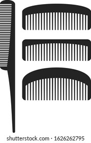simplistic vector hairbrush barber set