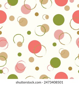 Fondo de patrón sin fisuras del círculo geométrico simplemente abstracto para el Fondo de pantalla, regalo, envoltura, embalaje, diseño de la Plantilla de la cubierta del folleto.
