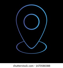 Simply but amazing vector geolocation map pin. good for show your place, destination or for brand logo. Flat design. From geotag set