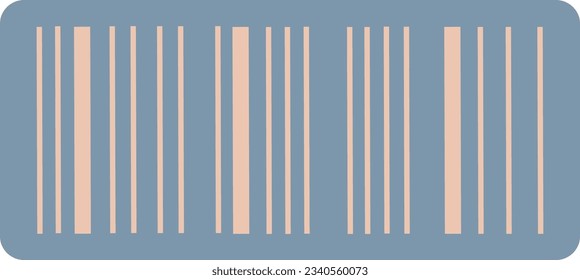 simply bar code vector, minimalist style for graphic design