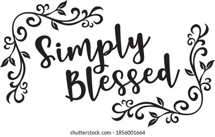 Simply Blessed Eps Vector Text Font
