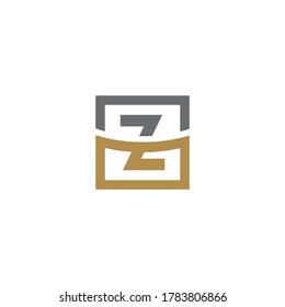 simply design with Z shape stylized for icon logo