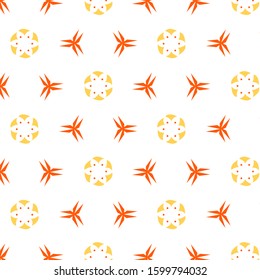 Simply floral pattern inspired by angel's trumpet