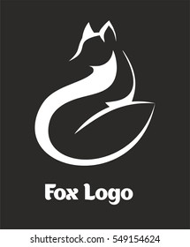 Simply fox logo.Vector fox. Vector illustration. Fox logo. Fox illustration.