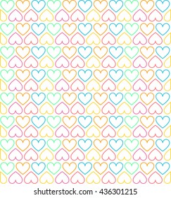 Simply Heart Bright Pattern, Valentines, wedding background