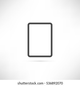 Simply icon blank file. New document outline symbol. Unknow type app sign. Empty Frame symbol. Border template. Simple User interface element. Creative UI item. EPS10 vector.