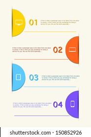 Simply infographic step by step template 