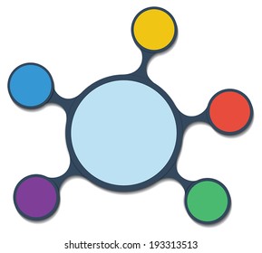 Simply infographic step by step template | EPS10 Vector