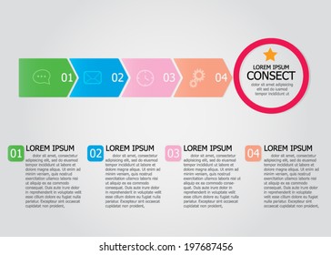 Simply infographics step by step template
can be used for workflow layout, diagram, number options, step up options, web template, infographics. 