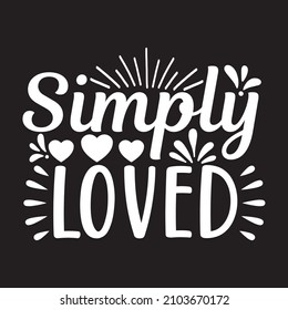 simply loved svg design vector file