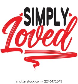 simply loved t shirt design