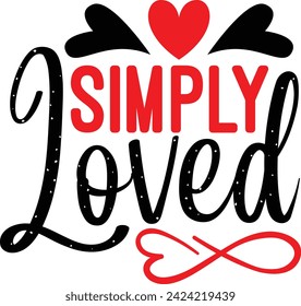  Simply Loved Valentine love  design