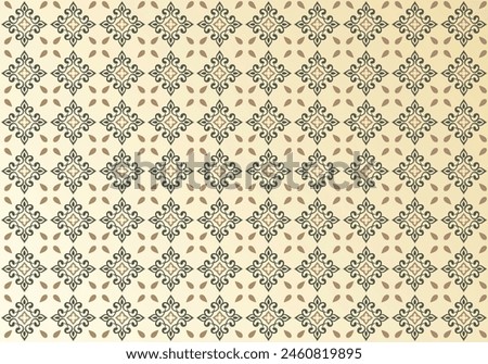 simply luxury and authentic modern batik pattern design vector illustrator