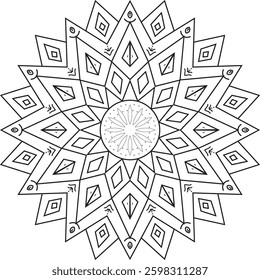 simply mandala art vectors icons 