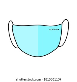 Simply mask vector icon illustration